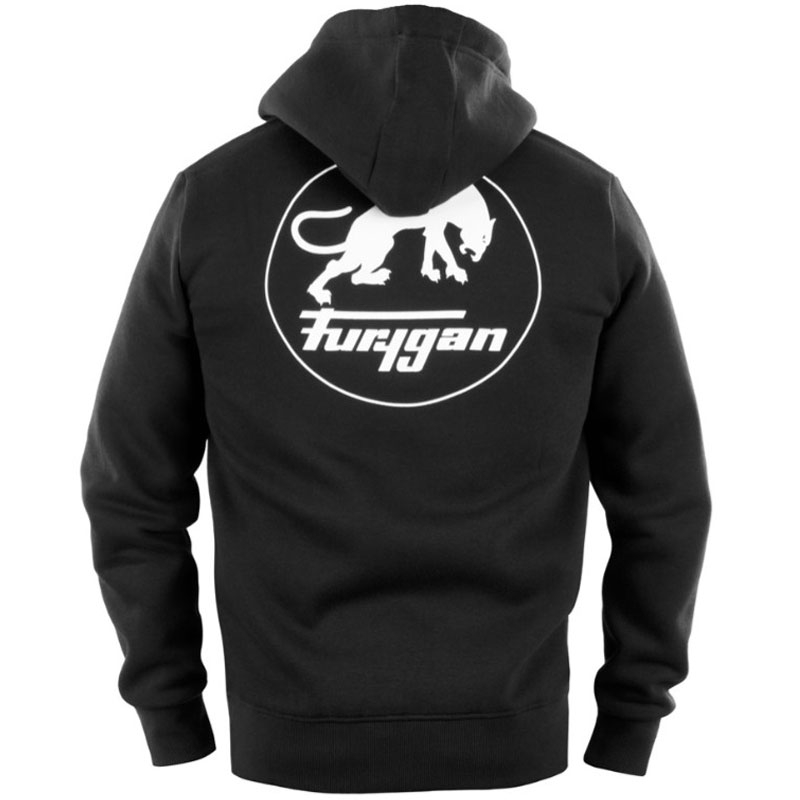 Sudadera con cremallera Furygan Corpo negra y blanca