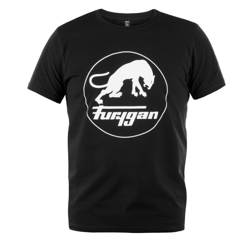 Camiseta Furygan Corpo TS Logo negra y blanca