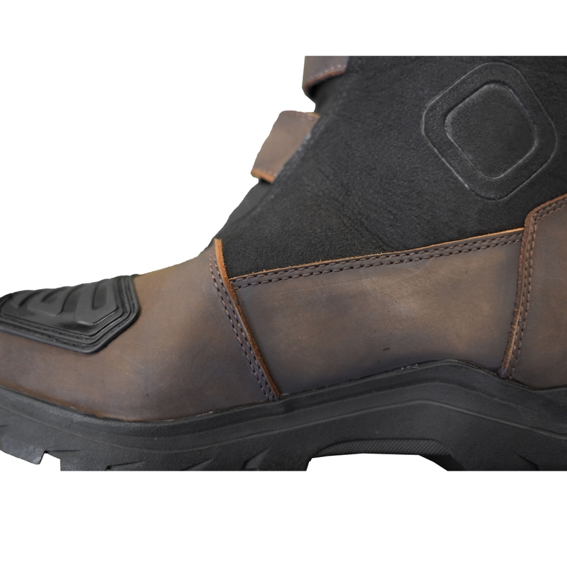 Botas de moto Street Racer Adventure Low WP marrón - II. calidad