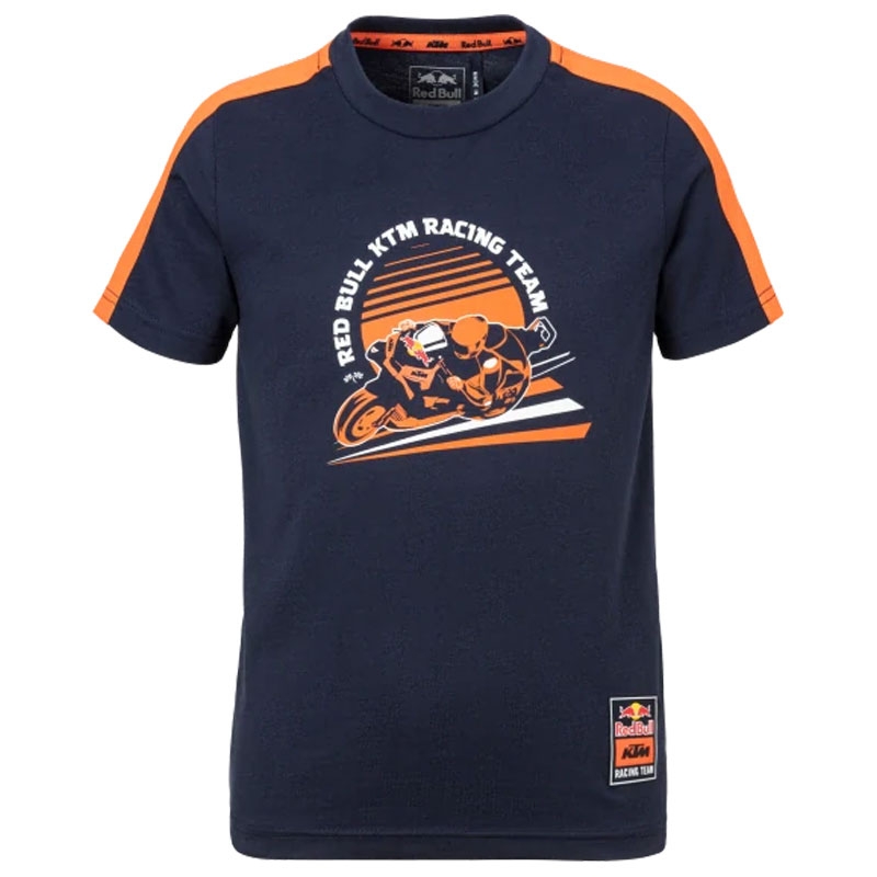Camiseta infantil KTM Red Bull Racing Grid azul-naranja