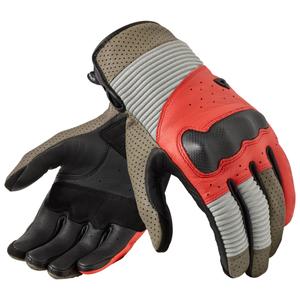 Guantes de moto Revit Lewisville color rojo arena