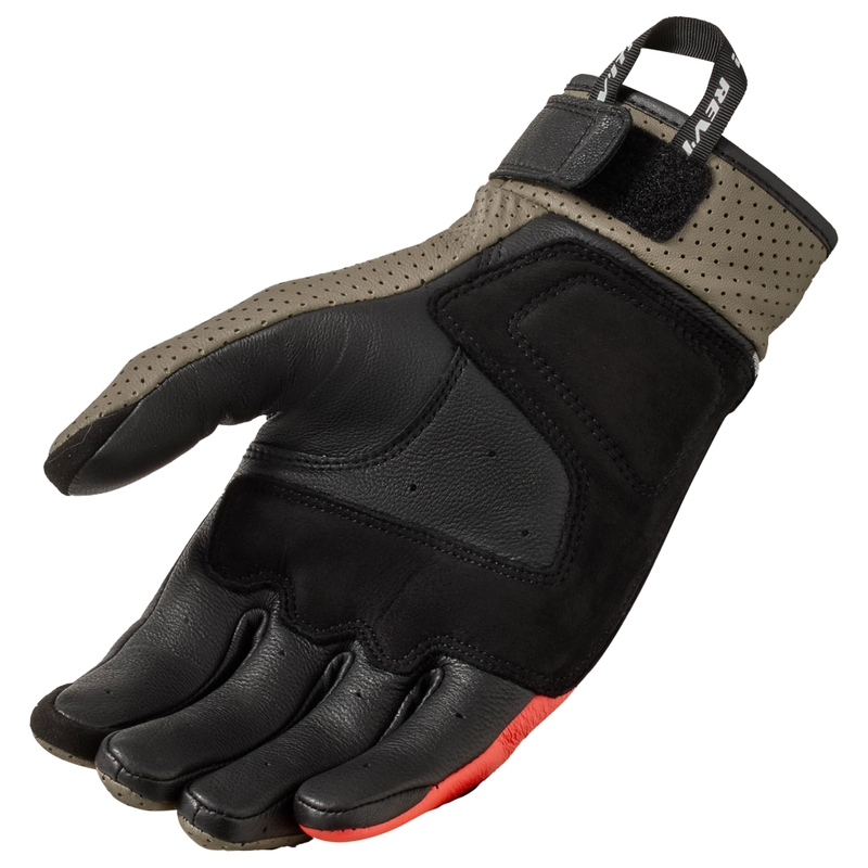 Guantes de moto Revit Lewisville color rojo arena