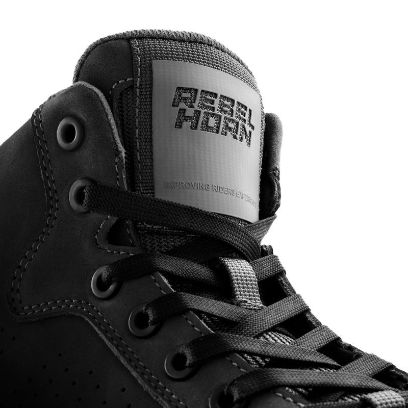 Botas de moto de cuero Rebelhorn Spike negras