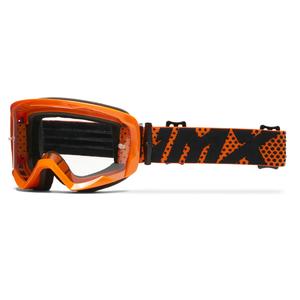 Gafas de moto iMX Endurance Flip de color naranja con plexiglás transparente