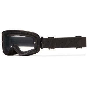 Gafas de moto iMX Endurance Flip negras-negras con plexiglás transparente