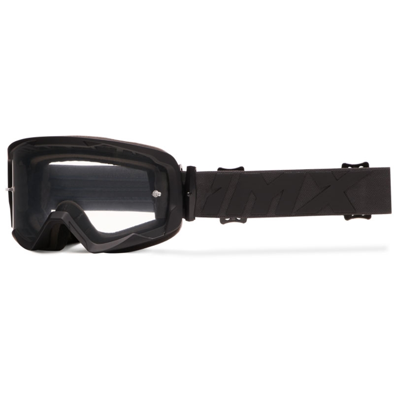 Gafas de moto iMX Endurance Flip negras-negras con plexiglás transparente