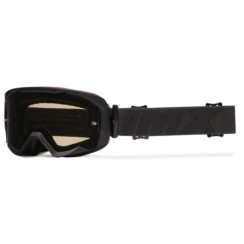 Gafas de moto iMX Endurance Flip negras-negras con plexiglás transparente