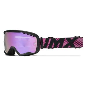 Gafas de moto iMX Endurance Flip en color negro y rosa con plexiglás de iridio