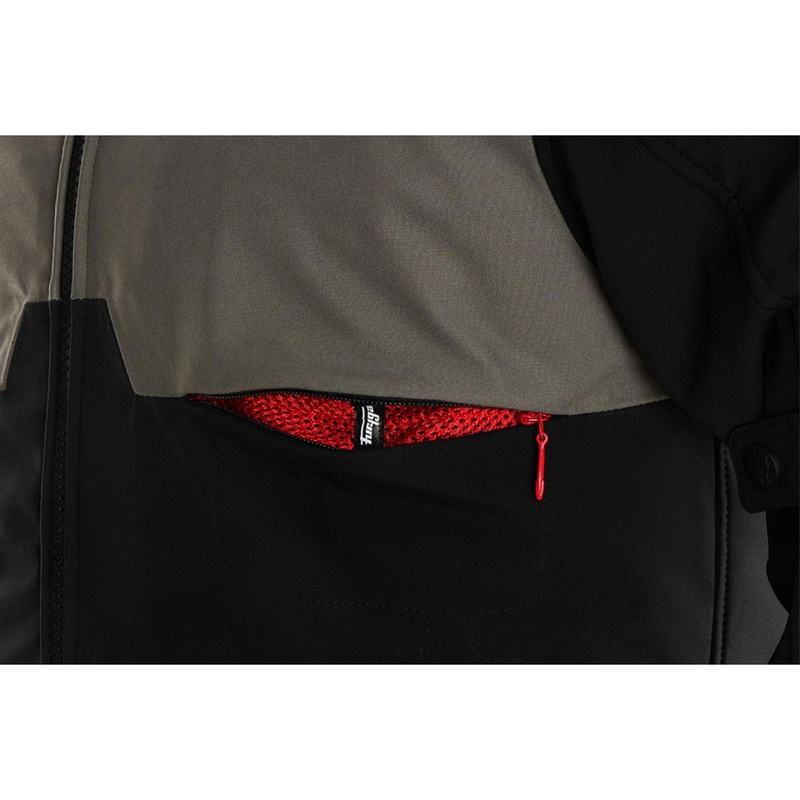 Chaqueta de moto Furygan Addax negra-caqui verde