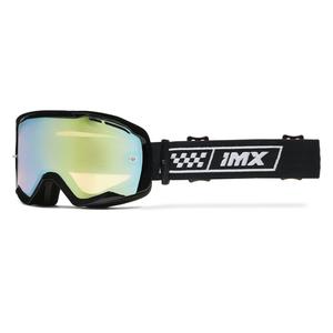 Gafas de moto iMX Endurance Race en blanco y negro con plexiglás de iridio