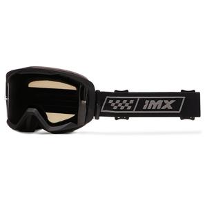 Gafas de moto iMX Endurance Race de color negro y gris con plexiglás ahumado