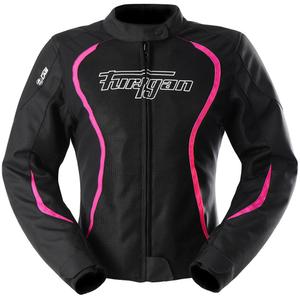 Chaqueta de moto para mujer Furygan Odessa Vented 3 en 1 en negro, blanco y rosa
