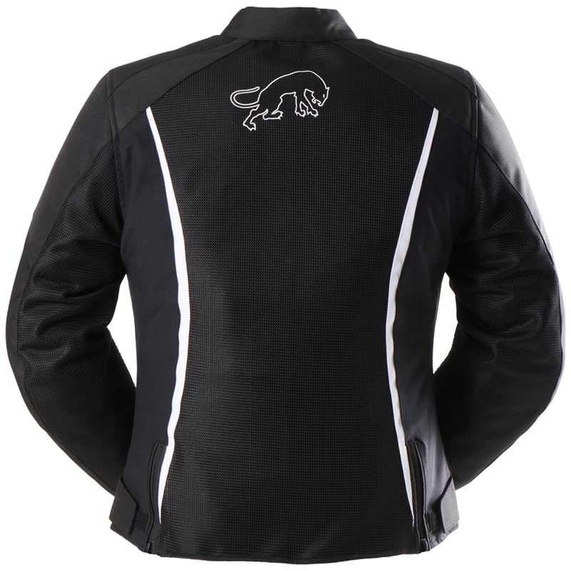 Chaqueta de moto 3 en 1 para mujer Furygan Odessa Vented en color negro y blanco
