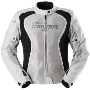 Chaqueta de moto para mujer Furygan Odessa Vented 3 en 1 beige-negro