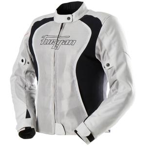 Chaqueta de moto para mujer Furygan Odessa Vented 3 en 1 beige-negro