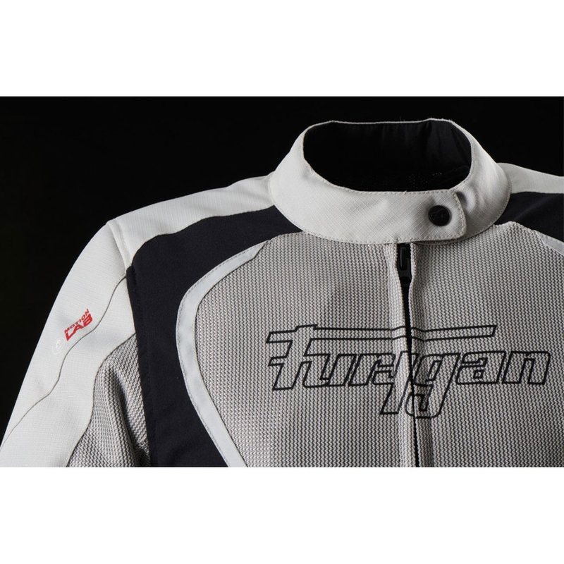 Chaqueta de moto para mujer Furygan Odessa Vented 3 en 1 beige-negro