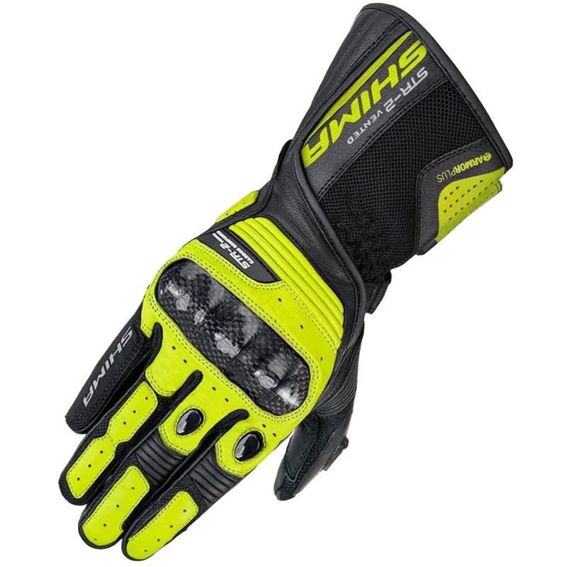Guantes de moto Shima STR-2 Vent amarillo fluo