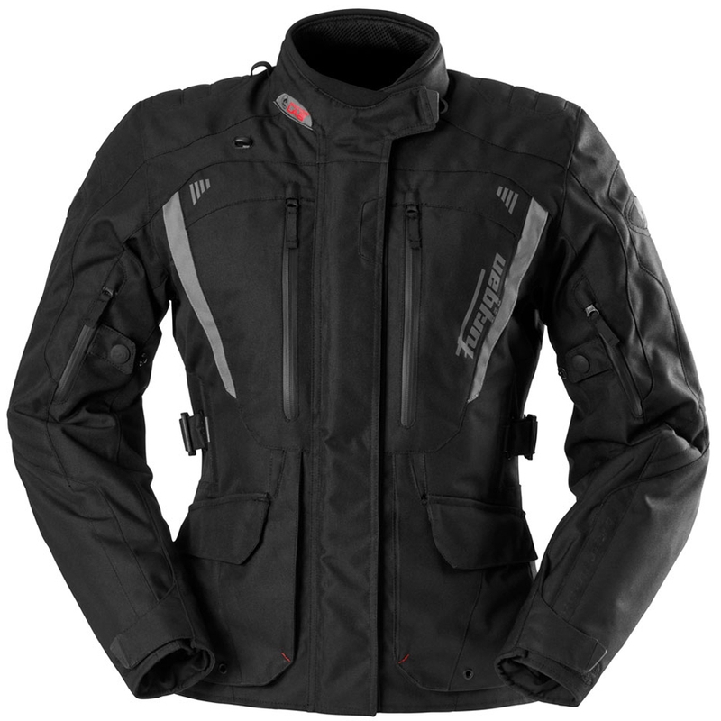 Chaqueta de moto para mujer Furygan Apalaches Lady Evo en color negro y gris