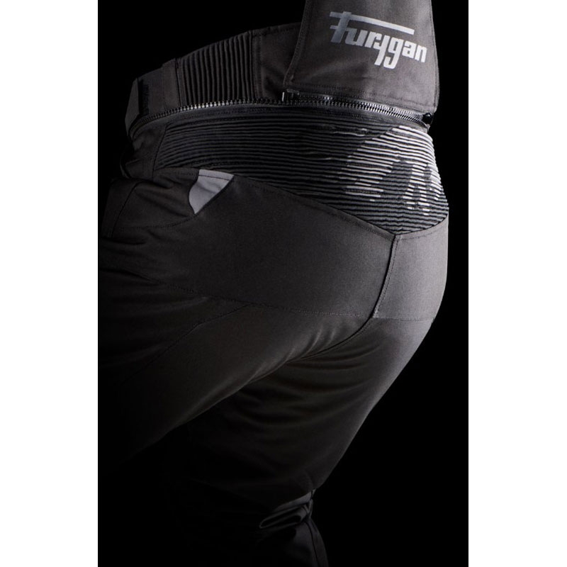 Pantalones de moto Furygan Killington negro-gris