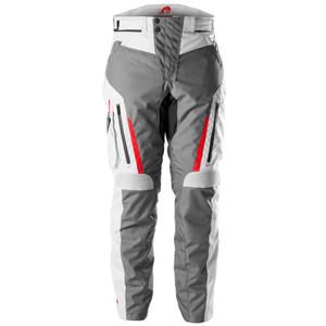 Pantalones de moto Furygan Killington gris-beige-rojo