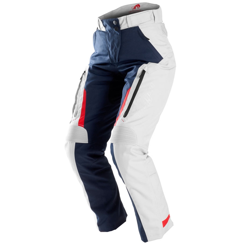 Pantalón de moto para mujer Furygan Killington Lady azul-beige-rojo