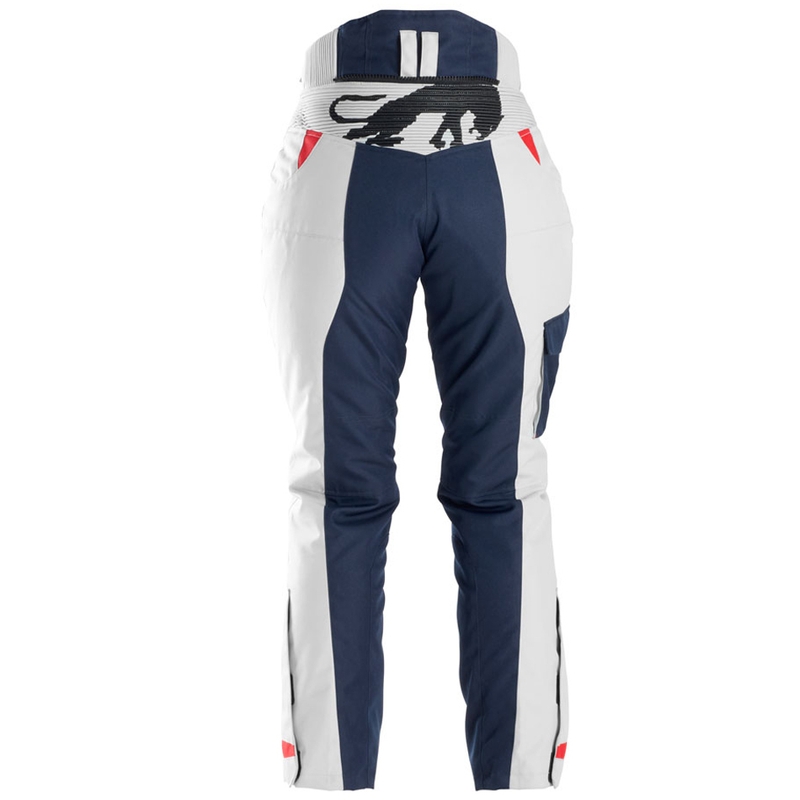 Pantalón de moto para mujer Furygan Killington Lady azul-beige-rojo