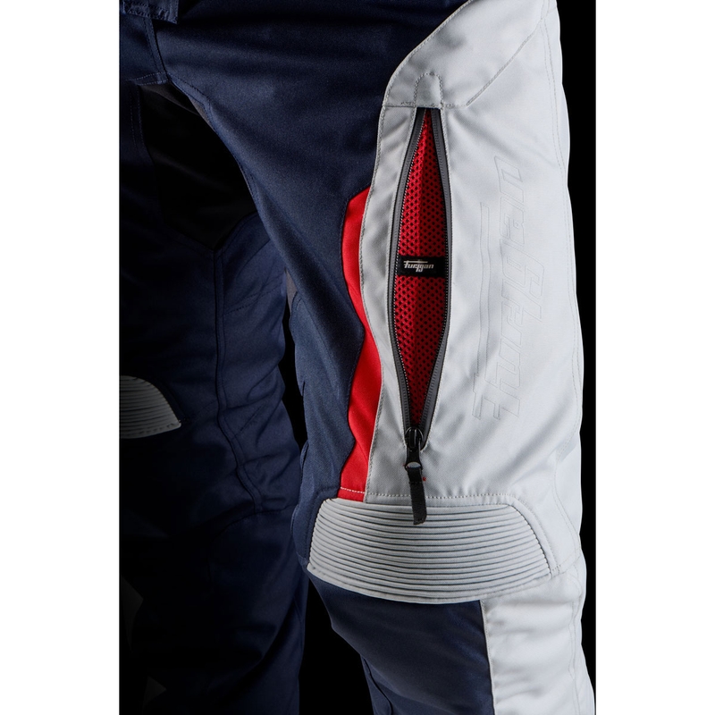 Pantalón de moto para mujer Furygan Killington Lady azul-beige-rojo