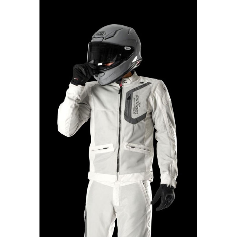 Pantalones de moto Furygan Ciaran beige-gris