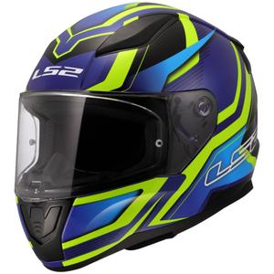 Casco integral para moto LS2 FF353 Rapid II Flitz amarillo fluo-azul