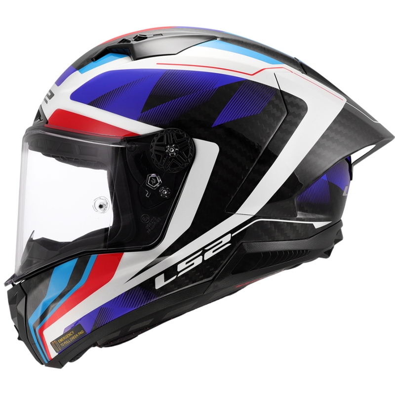 Casco integral para moto LS2 FF805 Thunder C GP Aero Raute azul-rojo