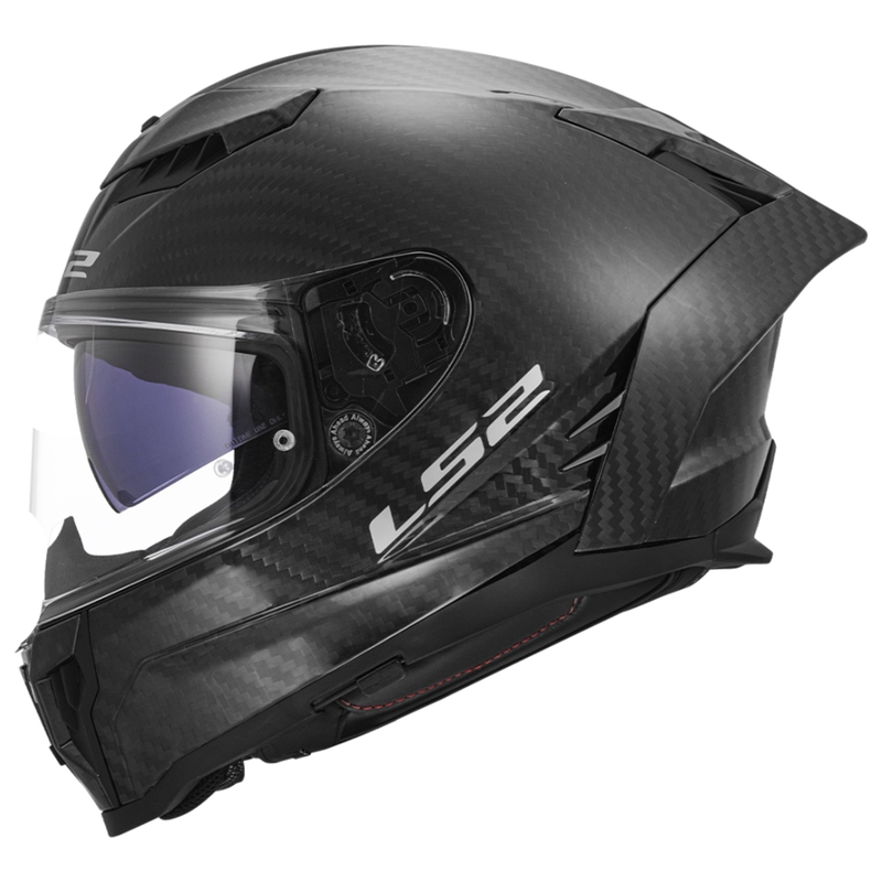 Casco integral para moto LS2 FF807 Dragon Carbon negro mate