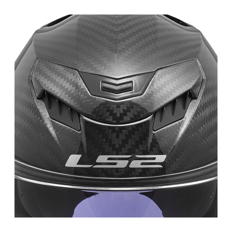 Casco integral para moto LS2 FF807 Dragon Carbon negro mate
