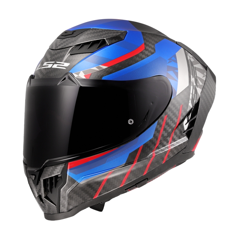 Casco integral para moto LS2 FF807 Dragon Trax azul-rojo