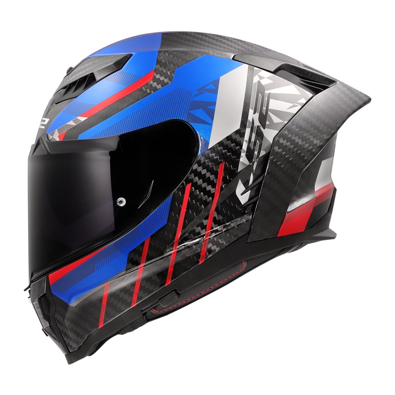 Casco integral para moto LS2 FF807 Dragon Trax azul-rojo