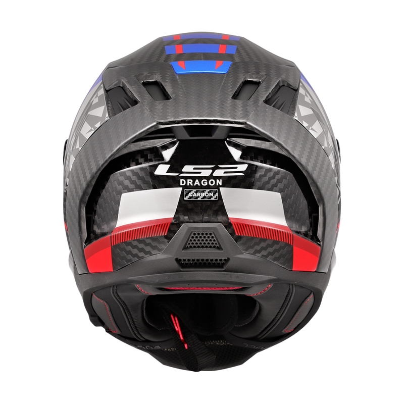 Casco integral para moto LS2 FF807 Dragon Trax azul-rojo