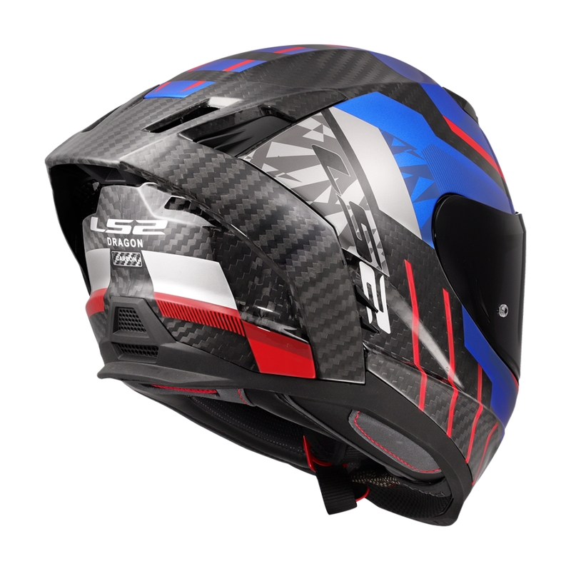 Casco integral para moto LS2 FF807 Dragon Trax azul-rojo