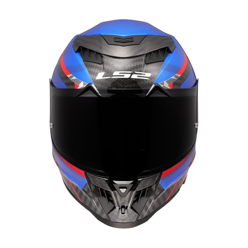 Casco integral para moto LS2 FF807 Dragon Trax azul-rojo