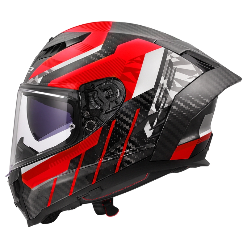 Casco integral para moto LS2 FF807 Dragon Trax rojo