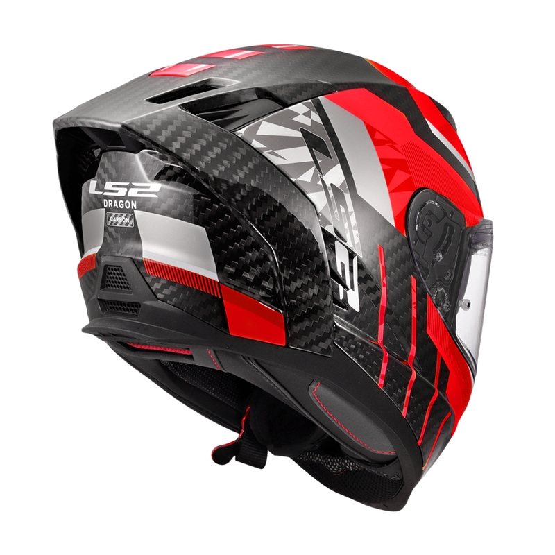 Casco integral para moto LS2 FF807 Dragon Trax rojo