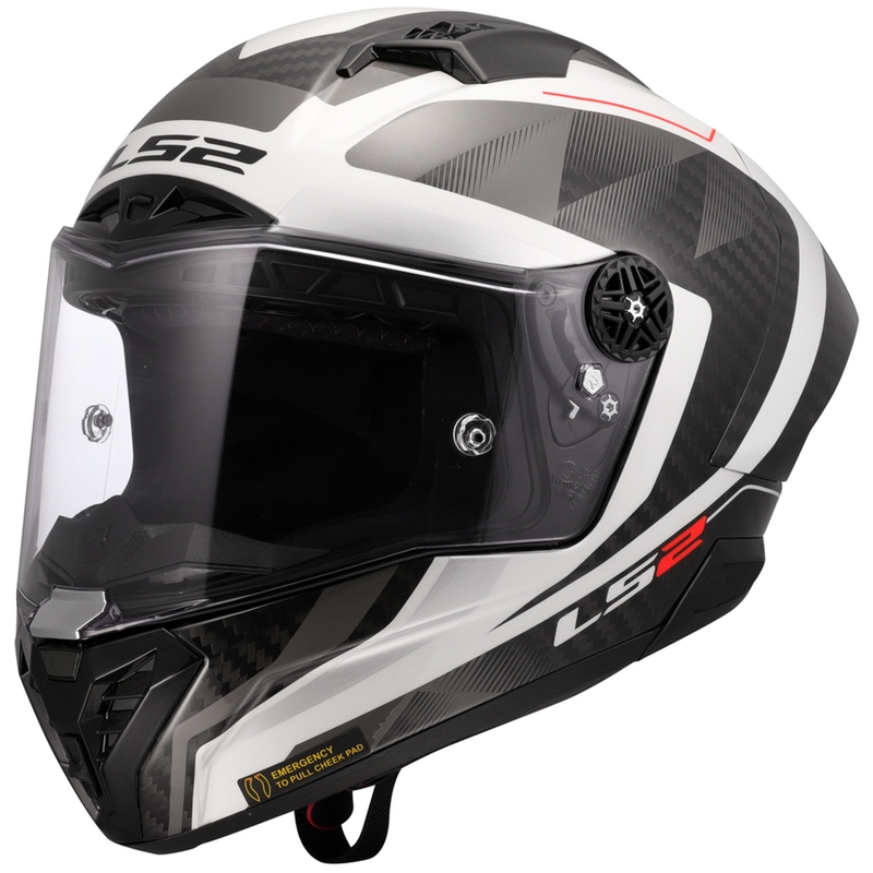 Casco integral para moto LS2 FF805 Thunder C GP Aero Raute blanco-gris