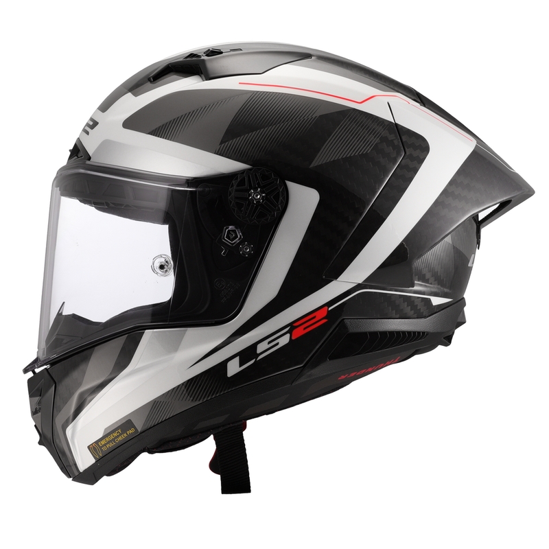 Casco integral para moto LS2 FF805 Thunder C GP Aero Raute blanco-gris