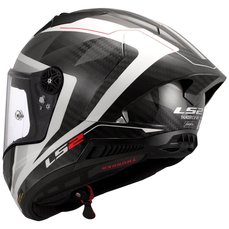 Casco integral para moto LS2 FF805 Thunder C GP Aero Raute blanco-gris