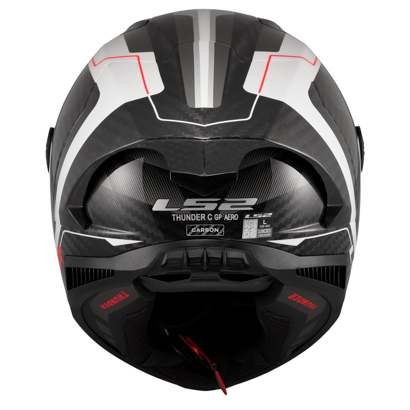Casco integral para moto LS2 FF805 Thunder C GP Aero Raute blanco-gris