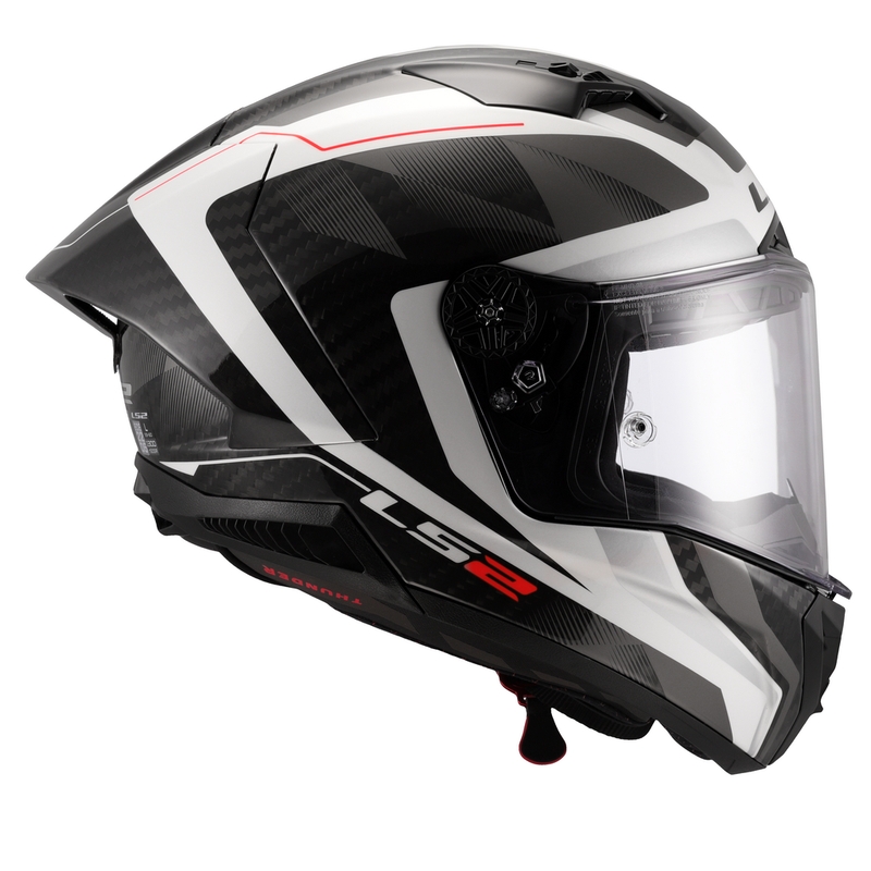 Casco integral para moto LS2 FF805 Thunder C GP Aero Raute blanco-gris