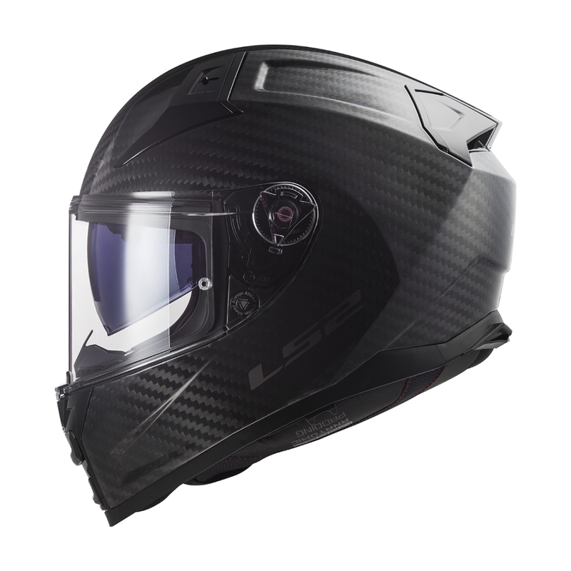 Casco integral para motocicleta LS2 FF811 Vector II Carbon negro mate