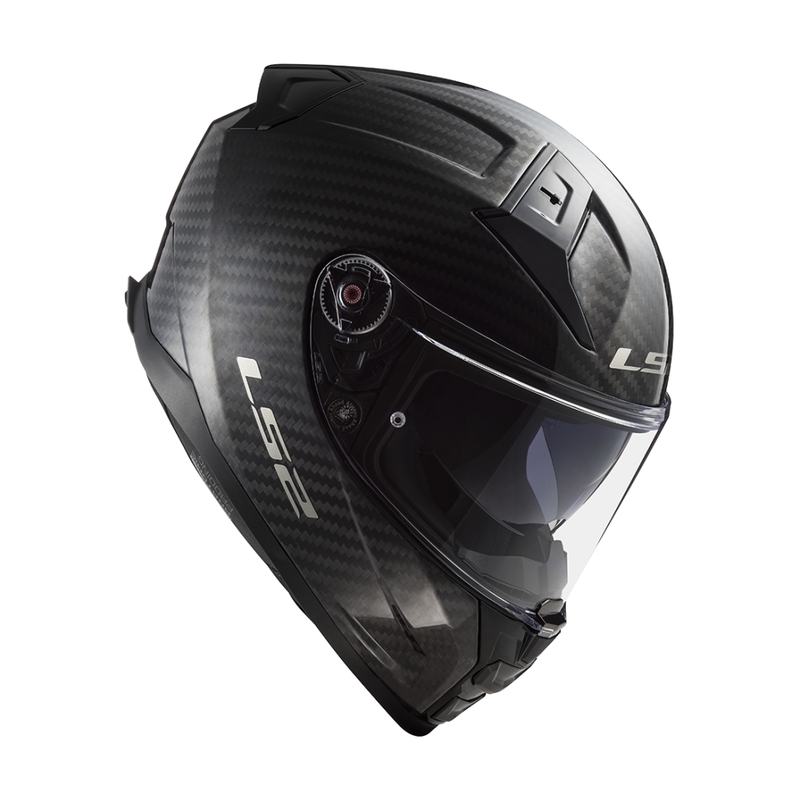 Casco integral para motocicleta LS2 FF811 Vector II Carbon negro mate