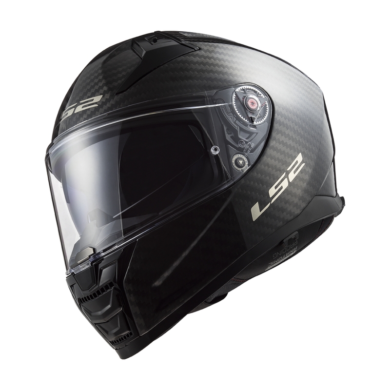 Casco integral para motocicleta LS2 FF811 Vector II Carbon negro mate