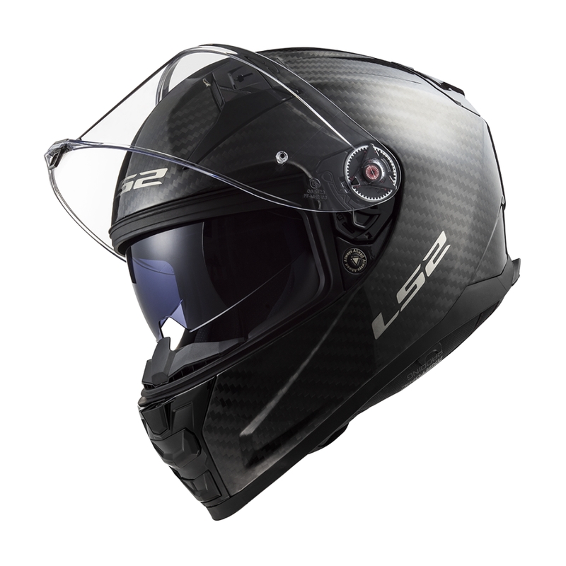 Casco integral para motocicleta LS2 FF811 Vector II Carbon negro mate