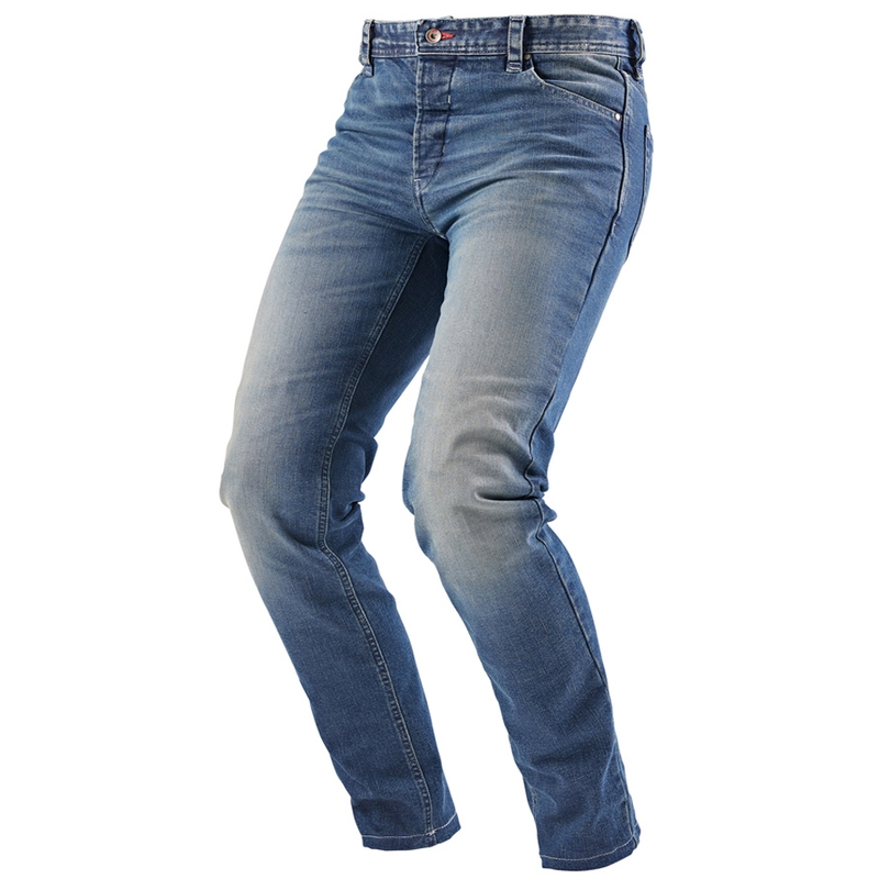 Pantalones vaqueros rectos para moto Furygan D12 X Kevlar® Azul claro lavado