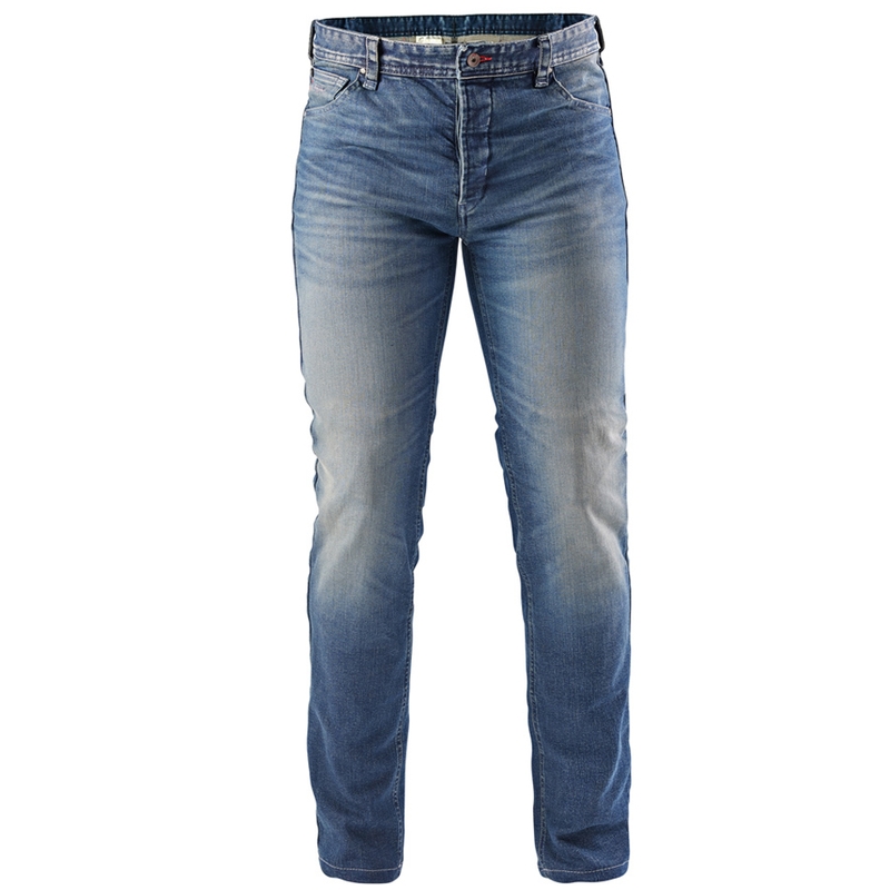 Pantalones vaqueros rectos para moto Furygan D12 X Kevlar® Azul claro lavado